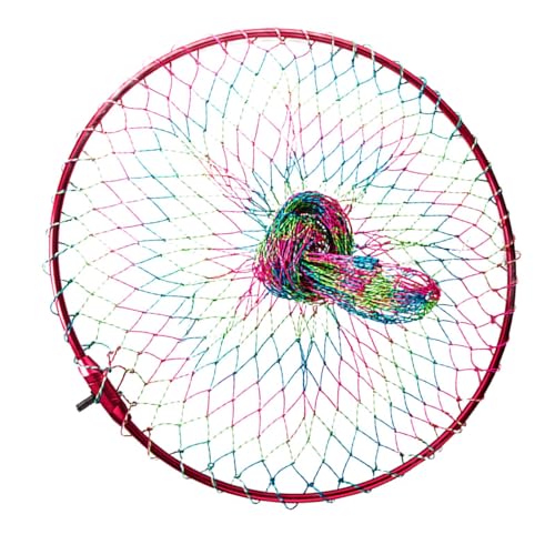 Sharplace Kescherkopf zum Angeln, Nylonnetz-Zubehör, Angelwerkzeug, 8-mm-Schraube, Faltbarer Kescherkopf für Salzwasser, Süßwasser, Outdoor, 50CM von Sharplace