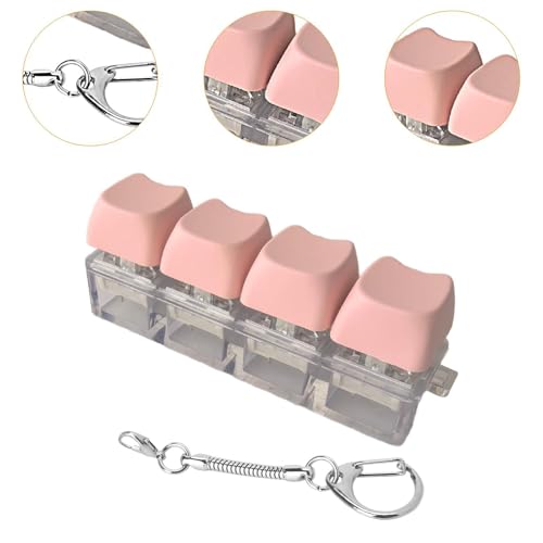 Sharplace Keyboard Fidget Keychain Mechanische Einzigartiges, leichtes, tragbares, kreatives Dekompressionsspielzeug im Taschenformat zum Geburtstag , 4 Schlüssel Sharplace Keyboard Fidget Keychain Mechanische Einzigartiges, leichtes, tragbares, kreatives Dekompressionsspielzeug im Taschenformat zum Geburtstag , 4 Schlüssel von Sharplace