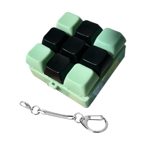 Sharplace Keyboard der Schlüsselkette 9 Mechanische Tragbares Leichtgewichtsgeschenk Neuheit kreatives Schlüsselringspielzeug, Grün Schwarz Sharplace Keyboard der Schlüsselkette 9 Mechanische Tragbares Leichtgewichtsgeschenk Neuheit kreatives Schlüsselringspielzeug, Grün Schwarz von Sharplace