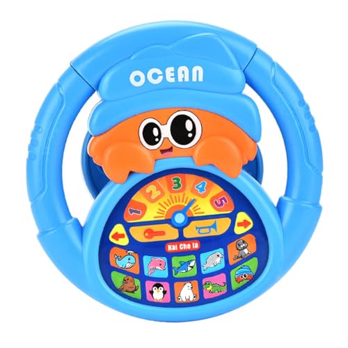 Sharplace Kids Lenkradspielzeug simulierter Fahrcontroller niedlich lustiges frühes sensorisches Spielzeug zum Reisen, Blau Sharplace Kids Lenkradspielzeug simulierter Fahrcontroller niedlich lustiges frühes sensorisches Spielzeug zum Reisen, Blau von Sharplace