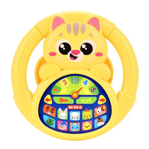 Sharplace Kids Lenkradspielzeug simulierter Fahrcontroller niedlich lustiges frühes sensorisches Spielzeug zum Reisen, Gelb Sharplace Kids Lenkradspielzeug simulierter Fahrcontroller niedlich lustiges frühes sensorisches Spielzeug zum Reisen, Gelb von Sharplace