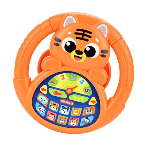 Sharplace Kids Lenkradspielzeug simulierter Fahrcontroller niedlich lustiges frühes sensorisches Spielzeug zum Reisen, Orange Sharplace Kids Lenkradspielzeug simulierter Fahrcontroller niedlich lustiges frühes sensorisches Spielzeug zum Reisen, Orange von Sharplace