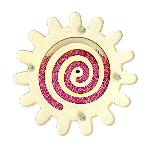 Sharplace Kinder Busy Board, Gear Früherziehung Sensorisches Rotierendes Spielzeug für Kleinkinder Eltern, Rot von Sharplace