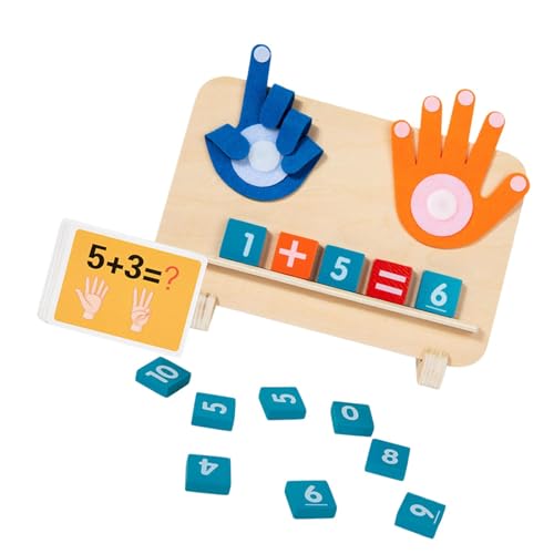 Sharplace Kinder Fingerzahlen zählen Spielzeugunterrichtshilfen Number Zählblöcke, Homeschool liefert pädagogische Mathematik -Lernspielzeug von Sharplace