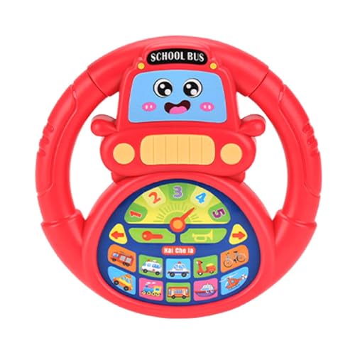 Sharplace Kinder Lenkradspielspielzeug Frühes Bildungsspiel tragbares lustiges niedliches simuliertes Fahrcontroller für Jungen Geschenkreisen Geburtstag, Rot Sharplace Kinder Lenkradspielspielzeug Frühes Bildungsspiel tragbares lustiges niedliches simuliertes Fahrcontroller für Jungen Geschenkreisen Geburtstag, Rot von Sharplace