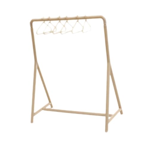 Sharplace Kleiderständer im Maßstab 1:12 mit Kleiderbügeln, handgefertigtes Mini-Modell, Lebensszenen-Zubehör, Spielzeug für Schlafzimmer-Ornamente, Braun Sharplace Kleiderständer im Maßstab 1:12 mit Kleiderbügeln, handgefertigtes Mini-Modell, Lebensszenen-Zubehör, Spielzeug für Schlafzimmer-Ornamente, Braun von Sharplace