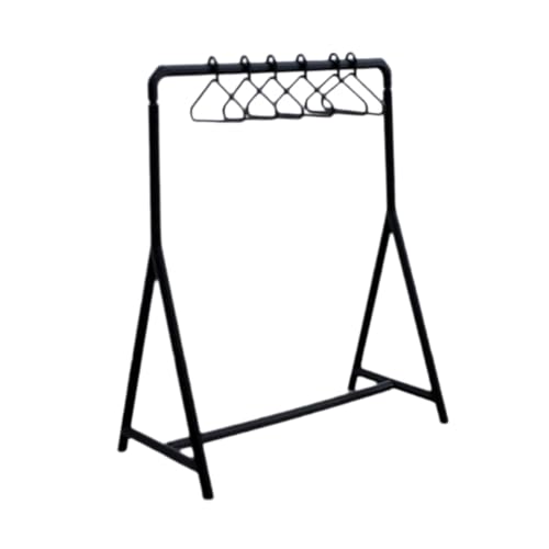 Sharplace Kleiderständer im Maßstab 1:12 mit Kleiderbügeln, handgefertigtes Mini-Modell, Lebensszenen-Zubehör, Spielzeug für Schlafzimmer-Ornamente, Schwarz Sharplace Kleiderständer im Maßstab 1:12 mit Kleiderbügeln, handgefertigtes Mini-Modell, Lebensszenen-Zubehör, Spielzeug für Schlafzimmer-Ornamente, Schwarz von Sharplace