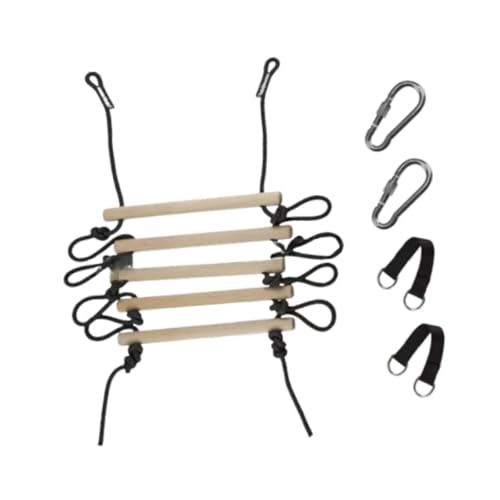 Sharplace Klettern Seil Leiter Klettern Rahmen 5 Abschnitte Climbings Ausrüstung Hängen Seil Leiter von Sharplace