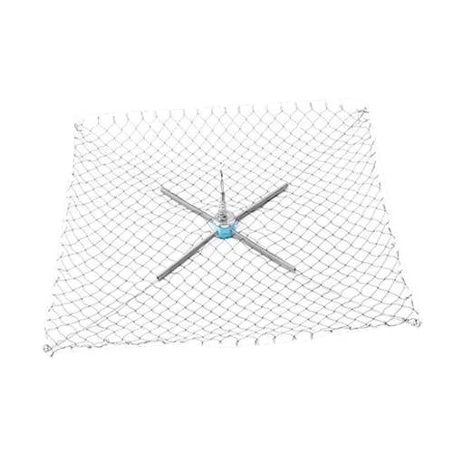 Sharplace Krabbennetz, Angelkäfig für Salzwasser, Meerwasser, Klappkorb, Krabben, Angelwerkzeug für Flusskrebse, Garnelen, Langusten, Flüsse, Kleine Masche, Ausgeklappt 60 cm von Sharplace