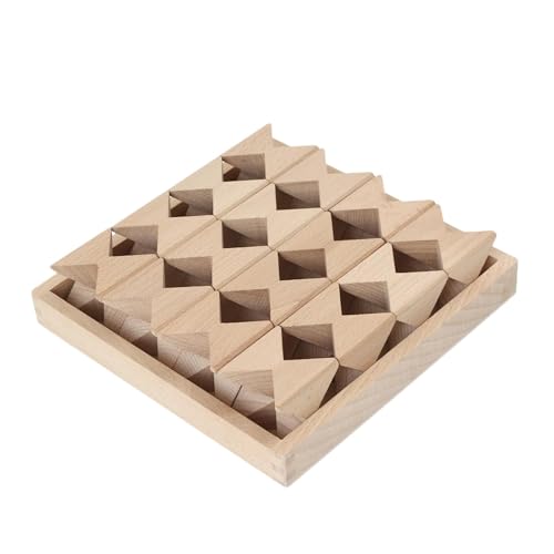 Sharplace Kreative Holzblöcke Set Stapelspielzeug Material Lernspiel für Kinder für Zuhause Kindergarten, 16 Blöcke von Sharplace