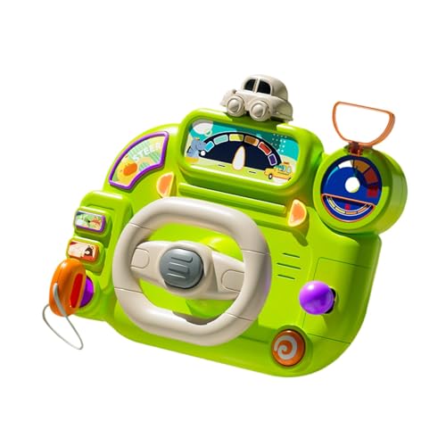 Sharplace Lenkrad, Kinderwagen-Spielzeug, Kleiner Fahrer, lustige Aktivität mit Sound- und Musikeffekten, musikalisches Antriebsrad für Spielzeug-Säuglinge, GrÜn Sharplace Lenkrad, Kinderwagen-Spielzeug, Kleiner Fahrer, lustige Aktivität mit Sound- und Musikeffekten, musikalisches Antriebsrad für Spielzeug-Säuglinge, GrÜn von Sharplace