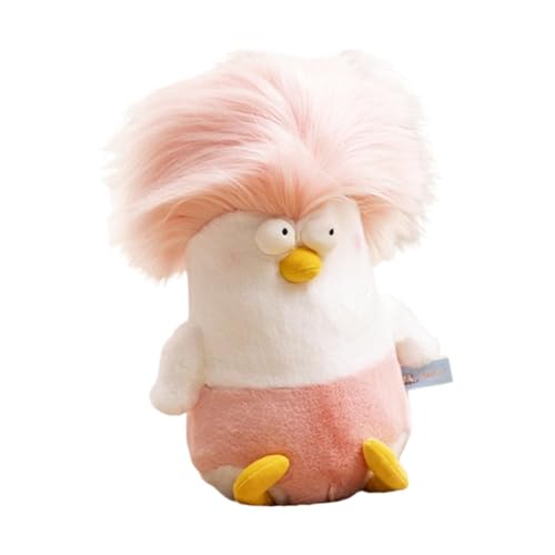 Sharplace Lustige Enten-Plüschpuppe, Zeichentrickfigur, Spielzeug, bequemes Sammlerstück, Auto-Ente, Stofftier für Erwachsene und Familie, Rosa von Sharplace