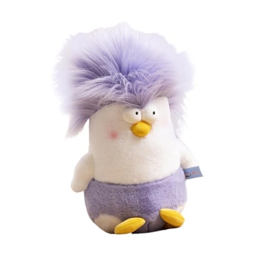 Sharplace Lustige Enten-Plüschpuppe, Zeichentrickfigur, Spielzeug, bequemes Sammlerstück, Auto-Ente, Stofftier für Erwachsene und Familie, Violett von Sharplace