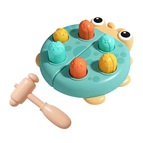 Sharplace Lustiges Kleinkind-Hämmer-Spielzeug, interaktives Lernspielzeug, Schlag-Spiel für Kinderpartys, Geschenke, Blau von Sharplace