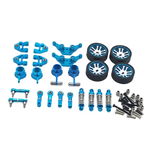 Sharplace Metall Upgrade Kit Stoßdämpfer ersetzen DIY für Wltoys 284131 1/28 K989 K999 RC Car - Blue von Sharplace