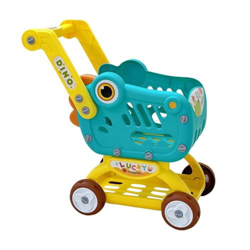 Sharplace Mini-Einkaufswagen-Spielzeug, e Simulation, Einkaufswagen-Modell, multifunktionaler Supermarkt-Handwagen für, Mädchen, Jungen, Grün mit Farbfeld von Sharplace