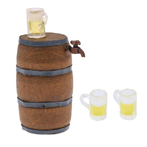Sharplace Mini Holz Bierfass Bierfass Im Maßstab 1/12 Weinglas für Puppenhausdekoration Sharplace Mini Holz Bierfass Bierfass Im Maßstab 1/12 Weinglas für Puppenhausdekoration von Sharplace