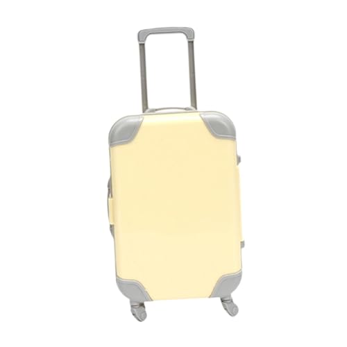 Sharplace Mini-Koffer, Miniatur-Puppenkoffer, süß, mit Teleskopgriff, Puppenhaus-Zubehör, Gepäckaufbewahrungsbox für Kinderspielzeug, Gelb Sharplace Mini-Koffer, Miniatur-Puppenkoffer, süß, mit Teleskopgriff, Puppenhaus-Zubehör, Gepäckaufbewahrungsbox für Kinderspielzeug, Gelb von Sharplace