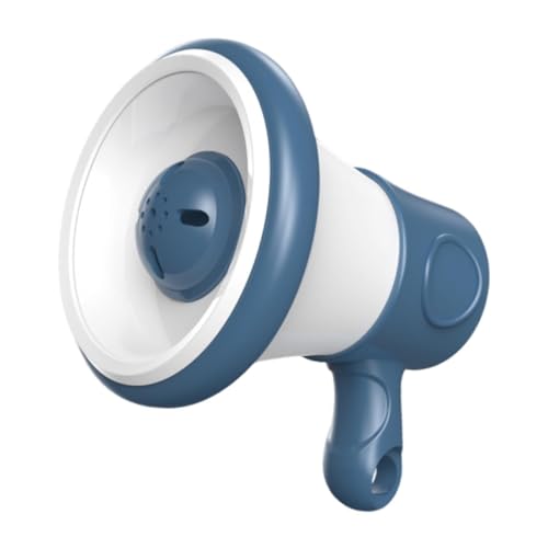 Sharplace Mini-Megaphon, Lautsprecher, lustiger, neuartiger Musikaufnahmeverstärker mit Kette, kleines Bullenhorn für 3-, 4-, 5-, 7- und 8-Jährige, Blau von Sharplace