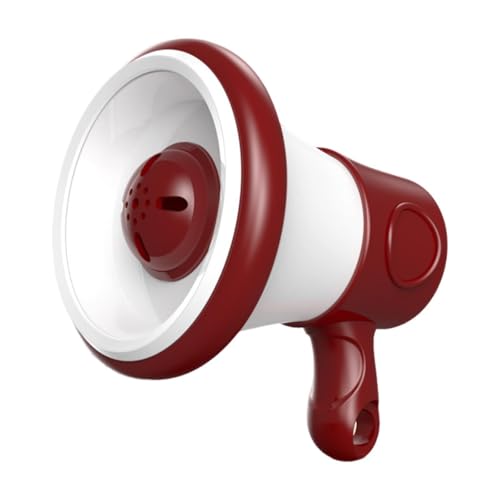 Sharplace Mini-Megaphon, Lautsprecher, lustiger, neuartiger Musikaufnahmeverstärker mit Kette, kleines Bullenhorn für 3-, 4-, 5-, 7- und 8-Jährige, Rot von Sharplace