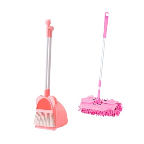 Sharplace Mini Mopp und Schaufel Set für Kinder, Putzwerkzeuge für Erzieherinnen, rosa Mopp Sharplace Mini Mopp und Schaufel Set für Kinder, Putzwerkzeuge für Erzieherinnen, rosa Mopp von Sharplace
