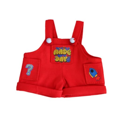 Sharplace Mini-Puppenkleidung, süße Puppenkleidung, leicht zu reinigen, Dekoration, Festivalgeschenk, Cartoon, bequemes Kostümzubehör, Puppen-Outfits, Roter Overall Sharplace Mini-Puppenkleidung, süße Puppenkleidung, leicht zu reinigen, Dekoration, Festivalgeschenk, Cartoon, bequemes Kostümzubehör, Puppen-Outfits, Roter Overall von Sharplace