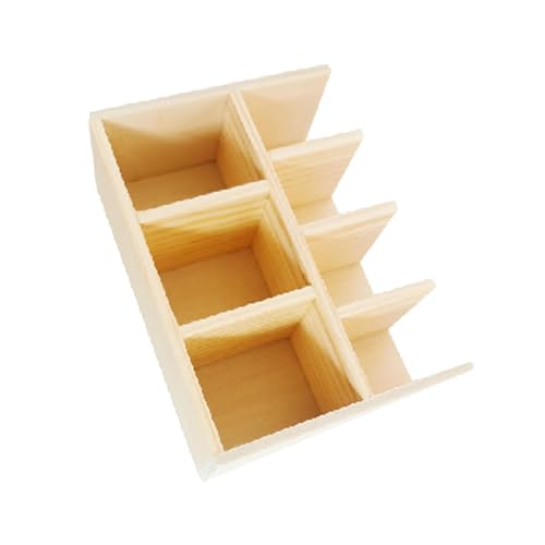 Sharplace Miniatur-Bücherregal im Maßstab 1:12, Puppenhausmöbel, Holzspielzeug, Miniaturmöbel, Holz-Bücherregal, Mini-Bücherregal, Aufbewahrungsregal von Sharplace