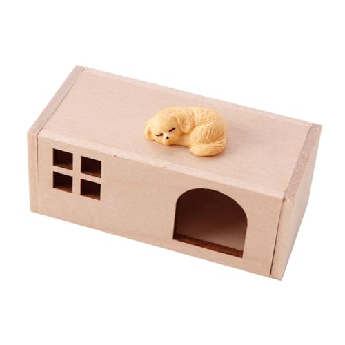 Sharplace Miniatur-Haustierhaus im Maßstab 1:12 -Möbelsammlung Feengarten- Modell Lebensszene Spielzeug Dekoration, Hund Sharplace Miniatur-Haustierhaus im Maßstab 1:12 -Möbelsammlung Feengarten- Modell Lebensszene Spielzeug Dekoration, Hund von Sharplace