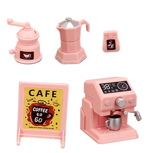 Sharplace Miniatur-Kaffeemaschine, Küchenspielzeug-Set, Szenenmodell, Rollenspiel, simuliertes Spielzeug, Ornamente, Puppenhausmöbel, Kaffeekanne Sharplace Miniatur-Kaffeemaschine, Küchenspielzeug-Set, Szenenmodell, Rollenspiel, simuliertes Spielzeug, Ornamente, Puppenhausmöbel, Kaffeekanne von Sharplace