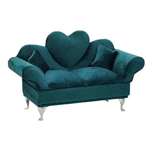 Sharplace Miniatur Puppenhaus Deko, Schmuckkästchen für Ringe und Ohrringe, Herz-Sofa Sharplace Miniatur Puppenhaus Deko, Schmuckkästchen für Ringe und Ohrringe, Herz-Sofa von Sharplace