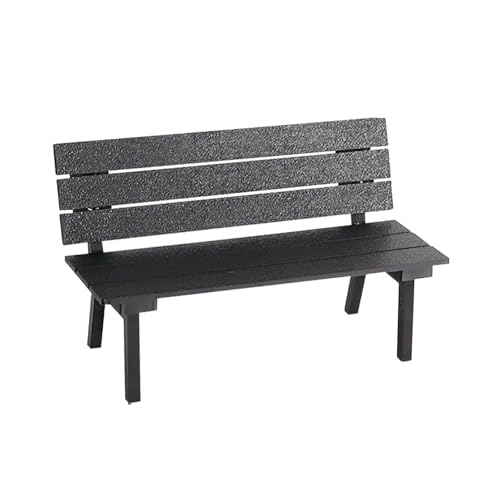 Sharplace Miniatur-Rückenlehnenbank, Mini-, dekoratives Feengarten-Zubehör für Mikro-Landschaft, Puppenhaus, Feengarten-Geschenk von Sharplace