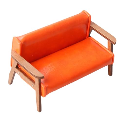 Sharplace Miniatur-Sofa, Puppenhaus-Möbel, Puppenhaus-Dekoration im Maßstab 1:12 für vorgetäuschtes Spielen, Partygeschenke, Fotografie-Requisiten, Dekoration, Orange groß Sharplace Miniatur-Sofa, Puppenhaus-Möbel, Puppenhaus-Dekoration im Maßstab 1:12 für vorgetäuschtes Spielen, Partygeschenke, Fotografie-Requisiten, Dekoration, Orange groß von Sharplace