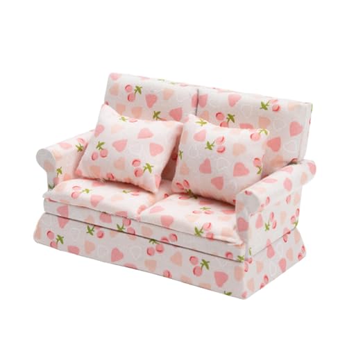 Sharplace Miniatur Sofa Puppenhausmöbel aus Holz Und Stoff Im Realistischen Stil für Sammler Und Liebhaber, 12.8cmx6.1cmx7.6cm Sharplace Miniatur Sofa Puppenhausmöbel aus Holz Und Stoff Im Realistischen Stil für Sammler Und Liebhaber, 12.8cmx6.1cmx7.6cm von Sharplace
