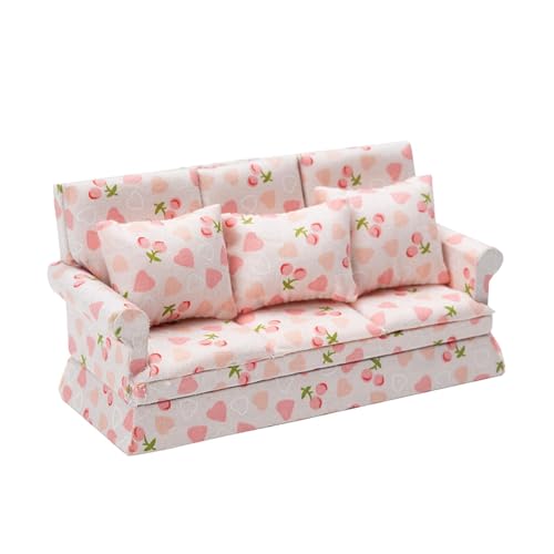 Sharplace Miniatur Sofa Puppenhausmöbel aus Holz Und Stoff Im Realistischen Stil für Sammler Und Liebhaber, 15.8cmx6cmx7.7cm Sharplace Miniatur Sofa Puppenhausmöbel aus Holz Und Stoff Im Realistischen Stil für Sammler Und Liebhaber, 15.8cmx6cmx7.7cm von Sharplace