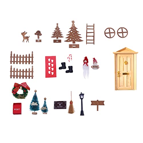 Sharplace Miniatur Weihnachtsdekoration für Puppenhaus - 25-teiliges Set von Sharplace