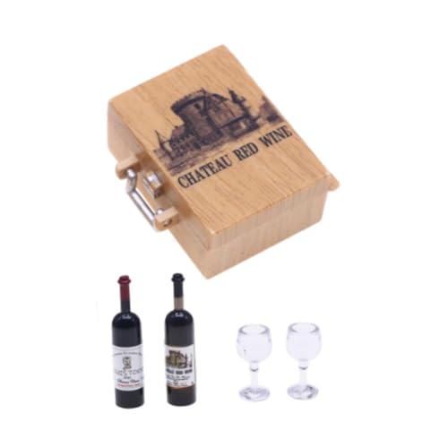 Sharplace Miniatur Weinflaschen und Brille Puppenhaus Accessoires tun Spielen Sie Mini Spielzeuggussbecher Dekorative Gegenstände Mini Rotweingläser, Chateau Sharplace Miniatur Weinflaschen und Brille Puppenhaus Accessoires tun Spielen Sie Mini Spielzeuggussbecher Dekorative Gegenstände Mini Rotweingläser, Chateau von Sharplace