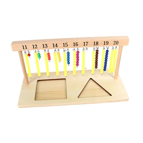Sharplace Montessori-Aufhänger für farbige Perlentreppen, Lernen im Vorschulalter mit Perlen, Mathematik-Material, Perlenaufhänger für Kinder, 11 bis 20 Sharplace Montessori-Aufhänger für farbige Perlentreppen, Lernen im Vorschulalter mit Perlen, Mathematik-Material, Perlenaufhänger für Kinder, 11 bis 20 von Sharplace