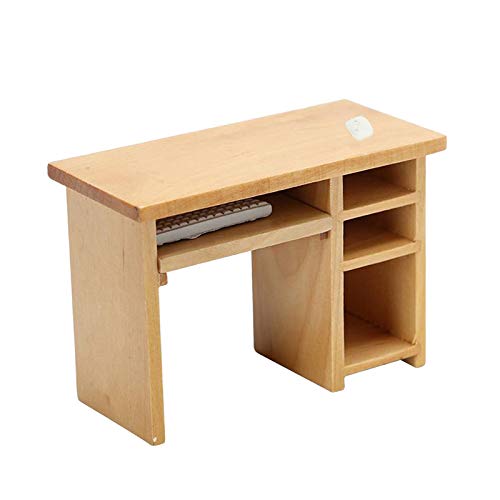Sharplace Nette Holz Computer Schreibtisch mit Maus und Tastatur, Maßstab 1:12 Puppenhaus Zubehör Modell Sharplace Nette Holz Computer Schreibtisch mit Maus und Tastatur, Maßstab 1:12 Puppenhaus Zubehör Modell von Sharplace