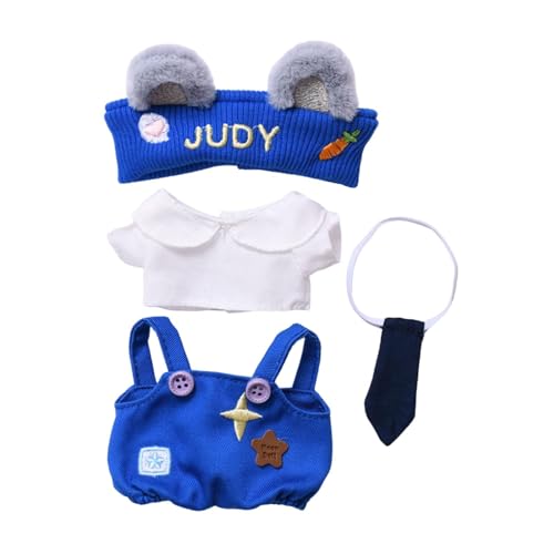 Sharplace Niedliche 15 cm Puppenkleidung, Hemd und Overallhose, Anziehspielzeug, Cosplay, niedlicher Puppenkleidungsanzug für 15 cm Puppen, Kostüm, Blau Sharplace Niedliche 15 cm Puppenkleidung, Hemd und Overallhose, Anziehspielzeug, Cosplay, niedlicher Puppenkleidungsanzug für 15 cm Puppen, Kostüm, Blau von Sharplace
