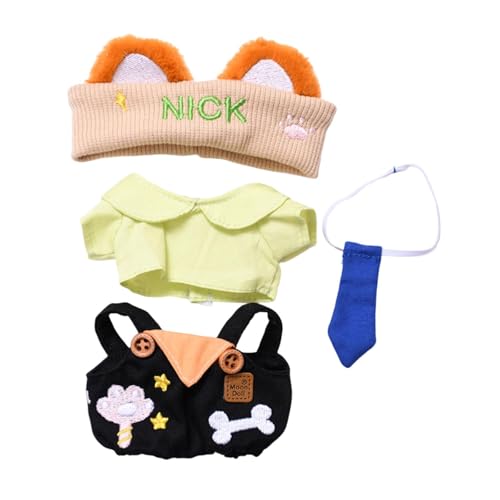 Sharplace Niedliche 15 cm Puppenkleidung, Hemd und Overallhose, Anziehspielzeug, Cosplay, niedlicher Puppenkleidungsanzug für 15 cm Puppen, Kostüm, Schwarz Sharplace Niedliche 15 cm Puppenkleidung, Hemd und Overallhose, Anziehspielzeug, Cosplay, niedlicher Puppenkleidungsanzug für 15 cm Puppen, Kostüm, Schwarz von Sharplace