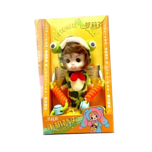 Sharplace Niedlicher Puppen-Schlafsack, Puppen-Mobile-Clip-Zubehör, Ornament, Trendiger Kinder-Rucksack, Mädchen-Geburtstagsgeschenk für Schlafzimmer, Froschbaby Sharplace Niedlicher Puppen-Schlafsack, Puppen-Mobile-Clip-Zubehör, Ornament, Trendiger Kinder-Rucksack, Mädchen-Geburtstagsgeschenk für Schlafzimmer, Froschbaby von Sharplace