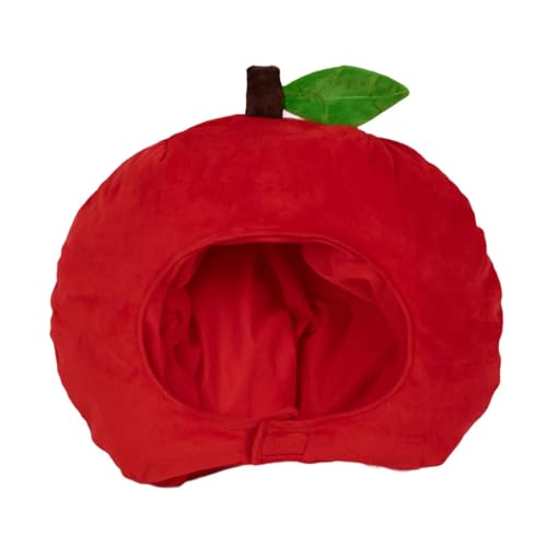 Sharplace Obst-Apfel-Hut, Kopfbedeckung, Fotografie-Requisiten, neuartige gefüllte Kappe, Plüsch-Party-Kopfbedeckung für Karneval, Event, Geburtstagsparty, Sharplace Obst-Apfel-Hut, Kopfbedeckung, Fotografie-Requisiten, neuartige gefüllte Kappe, Plüsch-Party-Kopfbedeckung für Karneval, Event, Geburtstagsparty, von Sharplace
