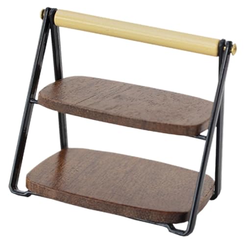 Sharplace Obstregal Puppenhaus Zubehör Spiellandschaft Holzlagerregal Lebensmittelregal für 1/6 Hausstand Dessertladen, Schwarz Sharplace Obstregal Puppenhaus Zubehör Spiellandschaft Holzlagerregal Lebensmittelregal für 1/6 Hausstand Dessertladen, Schwarz von Sharplace