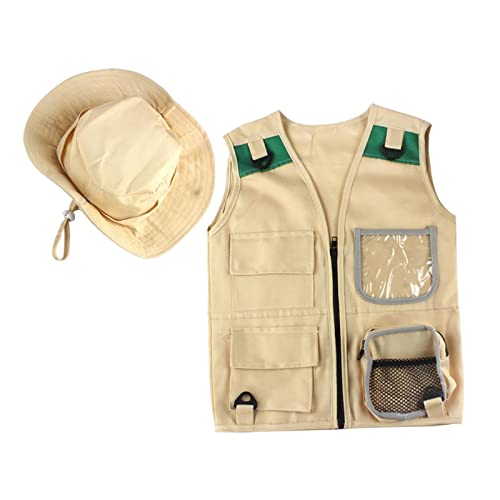 Sharplace Outdoor Kit für Junge Kinder, Chasuble und Hut Set Hinterhof Explorer Kostüm und Kleid Up für Park, Paleontologist, Zoo von Sharplace