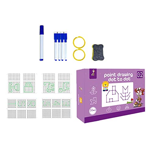 Sharplace Painting Drawing Toys Set Lernspielzeug Schreibtafel Zeichentablett mit Papiermaterial Und Abwischbarer Oberfläche für Kinder Kleinkinder, 56 Seiten von Sharplace