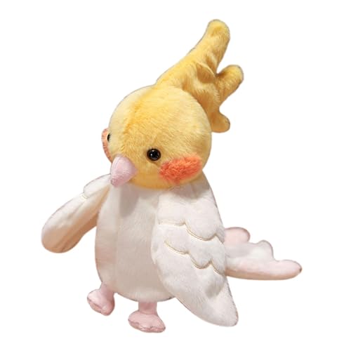 Sharplace Papagei-Handpuppe, Plüschtier für Jungen und Mädchen, süß, weich, 20 cm, Plüschpuppe, Stofftier zum Geschichtenerzählen im, Gelb Und Weiß Sharplace Papagei-Handpuppe, Plüschtier für Jungen und Mädchen, süß, weich, 20 cm, Plüschpuppe, Stofftier zum Geschichtenerzählen im, Gelb Und Weiß von Sharplace