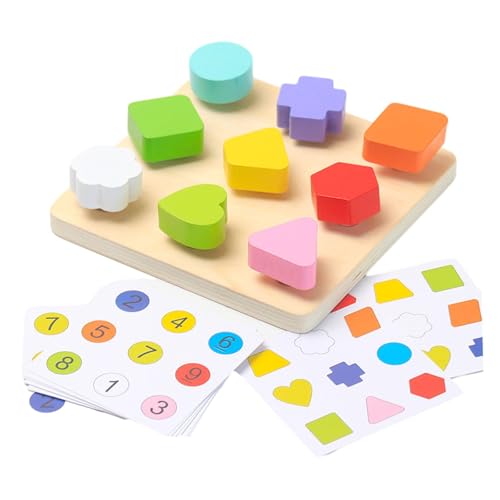 Sharplace Passende Brettspiel Puzzle Block Frühe Bildung Denken Kleinkinder Hand Auge Koordination Pädagogisches Spielzeug, Formanpassung von Sharplace
