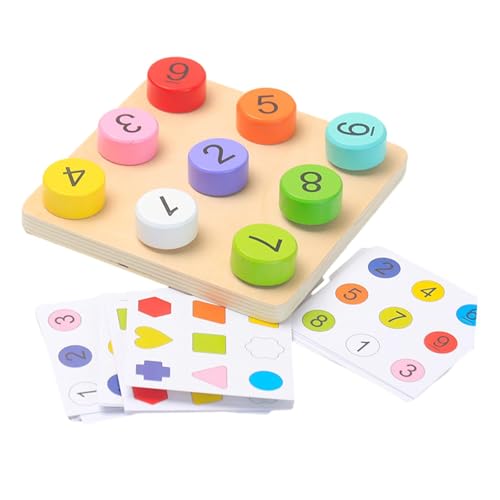 Sharplace Passende Brettspiel Puzzle Block Frühe Bildung Denken Kleinkinder Hand Auge Koordination Pädagogisches Spielzeug, Nummernabgleich von Sharplace