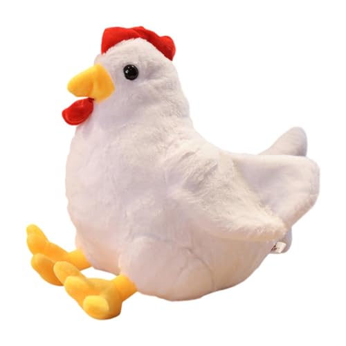 Sharplace Plüsch Hühnerpuppe Hühnchen gefülltes Tier Spielzeug Wohnzimmer Dekoration Cartoon Plüsch Puppenfigur für Kinder Kindergeschenke Familie, Weiß 40cm Sharplace Plüsch Hühnerpuppe Hühnchen gefülltes Tier Spielzeug Wohnzimmer Dekoration Cartoon Plüsch Puppenfigur für Kinder Kindergeschenke Familie, Weiß 40cm von Sharplace