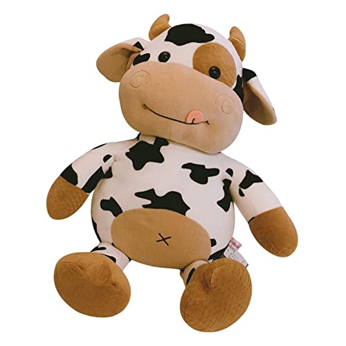 Sharplace Plüsch-Kuh-Spielzeug-Tier-Plüsch-Polstertier-Puppen-kleine Kuh-Stofftiere für Erwachsene Kinder, 25CM von Sharplace